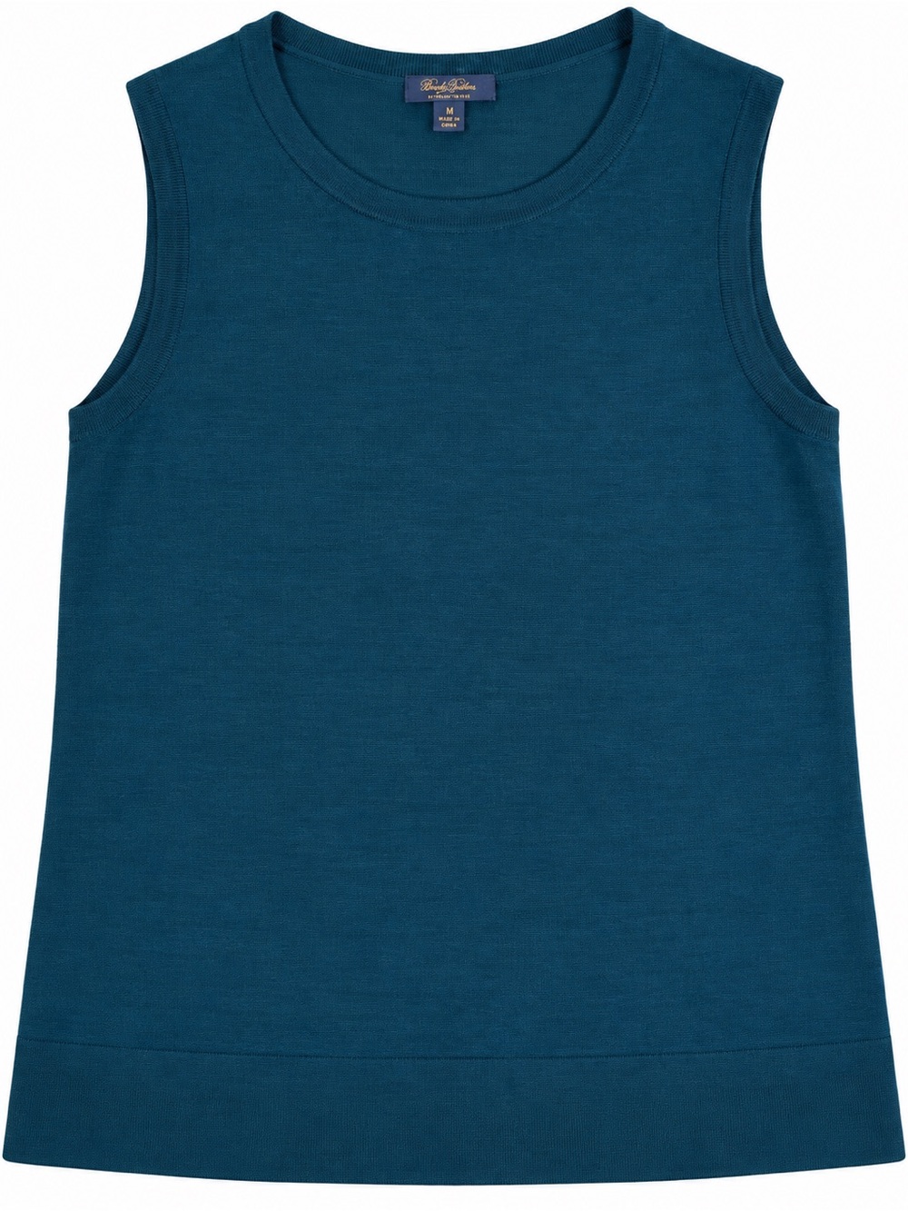 Brooks Brothers Saxxon Wool Sleeveless Sweater Top Medium